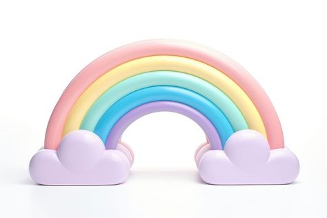 Rainbow pastel toy white background architecture. AI generated Image by rawpixel. | premium image by rawpixel.com Rainbow White Background, Background Architecture, About Rainbow, Rainbow Images, Rainbow Pastel, Double Rainbow, Rainbow Balloons, Rainbow Bright, Princess Cake