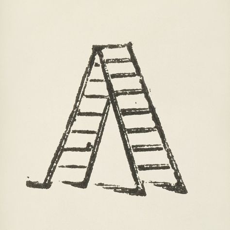 Ladder icon from L'ornement Polychrome (1888) by Albert Racinet (1825–1893). Digitally enhanced from our own original 1888 edition. | premium image by rawpixel.com Ladder Tattoo, Goat Icon, Traditional Tattoo Inspiration, Old Ladder, Vintage Ladder, Sharpie Tattoos, Collage Elements, Tattoo Photography, Vintage Icons