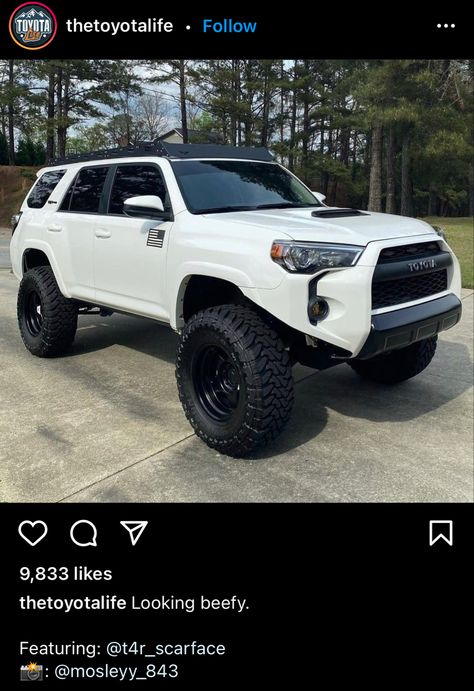 Four Runner Accessories, 4 Runner Toyota Lifted, Lifted 4 Runner, White Toyota 4runner Blacked Out, White 4runner Blacked Out, 4 Runner Toyota Accessories, White Toyota 4runner, Toyota 4runner Accessories, Lifted 4runner