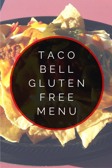 Taco Bell Gluten Free Menu | You don't have to give up Taco Bell if you're gluten free! These Taco Bell menu items are okay for your eating habits. Taco Bells, Gluten Free Fast Food, Gluten Free List, Menu Sans Gluten, Gluten Free Tacos, Gluten Free Info, What Is Gluten, Going Gluten Free, Gluten Free Restaurants