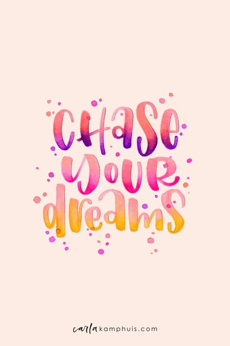 Inspirational Quotes Calligraphy Motivation Hand Lettering, Lettering Quotes Handwritten, Chase Your Dreams Quotes, Inspirational Quotes Calligraphy, Cheerful Quotes, Quote Svg Files, Handlettering Quotes, Happy Life Quotes, Lettering Challenge