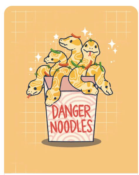 Snake Art Cute, Collage Items, Reptile Art, Danger Noodles, Noodle Art, Danger Noodle, Leopard Tattoos, Snake Drawing, Fruit Animals