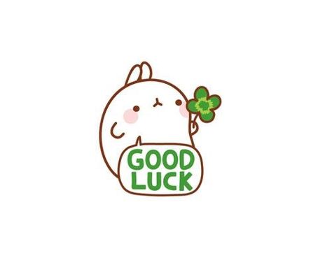 Molang and clover Cheery Wallpapers, Good Luck Drawing, Good Luck Sticker, Good Luck Cute, Sweet Characters, Molang Wallpaper, Free Vintage Printables, Images Kawaii, Iphone Wallpaper Pattern