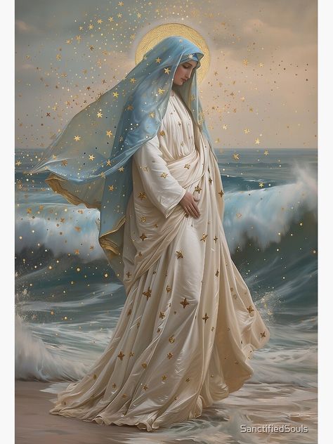 Divine Mother Art, The Coronation Of Virgin Mary, Mother Mary Aesthetic, Virgin Aesthetic, Mama Mary Images, Mother Mary Art, Coronation Of Mary, Mary Blessed Mother, Virgin Mary Picture