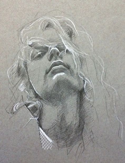 Pencil Sketch Portrait, Sketches Pencil, Charcoal Portraits, Pastel Portraits, Charcoal Art, Toned Paper, Portrait Sketches, Pencil Art Drawings, Pencil Portrait