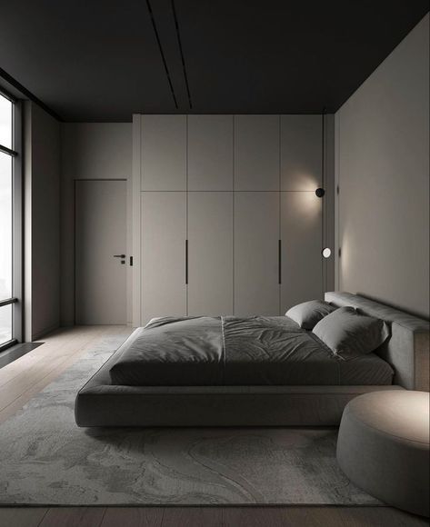 Catalog Aesthetic, Aesthetic Bedroom Decor Ideas, Aesthetic Bedroom Decor, Minimal Bedroom, Makeover Bedroom, Future Apartment Decor, Bedroom Setup, Mens Bedroom, Black Bedroom