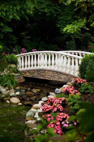 Garden aesthetic design bridge ideas