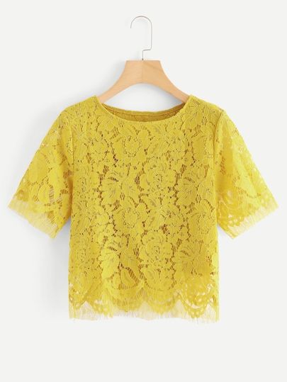 Blouse Brokat, Lace Top Styles, Church Skirts, Forever 21 Outfits, Trend Dress, Maxi Sweater, Women Lace Blouse, Floral Lace Top, Lace Dress Design