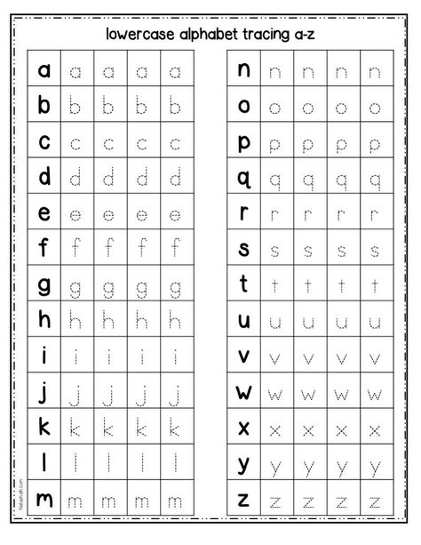 Letter Tracing And Writing Worksheets, Free Letter Practice Printables, Kindergarten Tracing Letters, Kindergarden Worksheet Printable Abc, Letter Abc Worksheet, Alphabet Lowercase Free Printable, Lowercase Alphabet Tracing Worksheets Preschool, Lowercase A Tracing Worksheet, Kindergarden Worksheet Writing