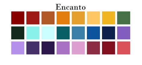 Encanto Color Palette, Coco Color Palette Disney, Encanto Color Palette Disney, Disney Movie Color Palettes, Encanto Concept, Encanto Graphic Novel, 2 Colours, My Little Pony, Color Palette