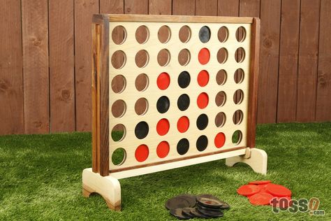 Would do this but leave room for a small beam to slide out and let the pieces drop. -L Giant Connect Four, 4 In A Row, Connect Four, Connect 4, Giant Games, Outdoor Game, Yard Games, Lawn Games, Backyard Games