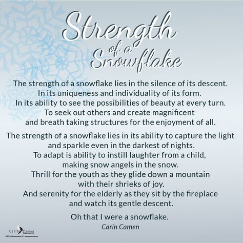 Poems About Snowflakes, Meaning Of Snowflake, Poem About Snowflakes, Snowflake Gift Ideas, Snowflake Quotes Inspirational, Snowflake Sayings, Snowflake Meaning, Snowflake Quotes, Snowflake Poem