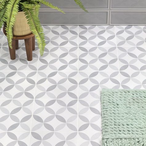 Ivy Hill Tile Cavanaugh 8" x 8" Porcelain Field Tile & Reviews | Wayfair.ca Patterned Wall, Ceramic Subway Tile, Best Floor Tiles, Ivy Hill Tile, Wood Look Tile, Accent Tile, Bathroom Floor Tiles, Ceramic Floor, Porcelain Flooring