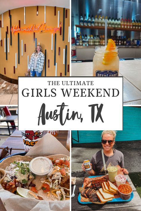 Austin Girls Weekend, Girls Trip Austin Texas, Austin Weekend Itinerary, Austin Girls Trip, Austin Texas Aesthetic, Weekend In Austin Texas, Austin Bucket List, Austin Texas Travel, Austin Vacation