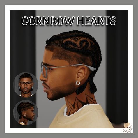 CORNROW HEARTS | Patreon Sims 4 Cc Male Hair Braids, Sims 4 Puppy Cc, Sims 4 Cc Black Male Hair Free, Ts4 Black Male Cc, Sims 4 Jamaican Food Cc, Ts4 Cc Black Male Hair, Sims 4 Urban Cc Clothing Male Patreon, Mens Hair Sims 4 Cc, Sims 4 Baby Boy Cc