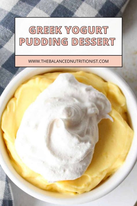 Greek Yogurt And Pudding, Greek Yogurt Pudding, Greek Yogurt Dessert Healthy, Plain Yogurt Recipes, High Protein Pudding, Plain Greek Yogurt Recipes, Greek Yogurt Recipes Dessert, Greek Yogurt Recipes Healthy, Protein Greek Yogurt