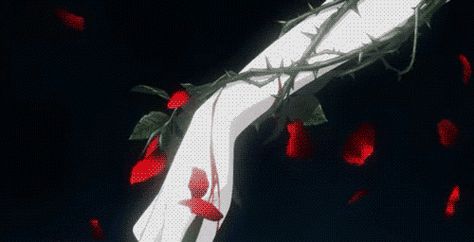 Vampire Gif Aesthetic, Vampire Aesthetic Gif, Red Anime Gif, Vampire Gif, Anime Blood, Rosé Gif, Vampire Weekend, Anime Gifs, Banner Gif