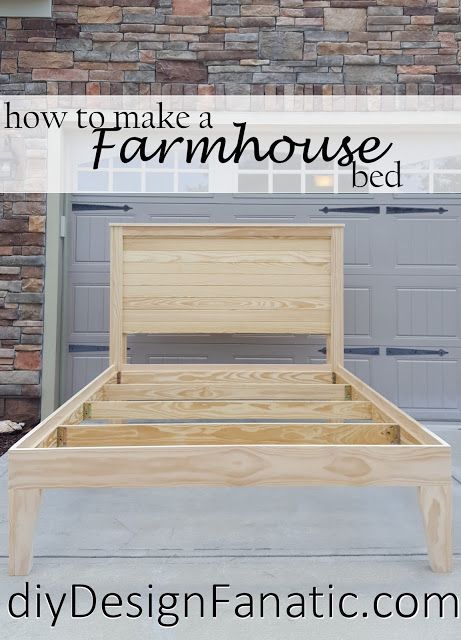 Diy Farmhouse Bed Frame, Queen Bed Frame Diy, Diy Farmhouse Bed, Farmhouse Bed Frame, Beautiful Bed Designs, Diy Farmhouse Ideas, Diy Farmhouse Decoration, Farmhouse Headboard, Farmhouse Bed