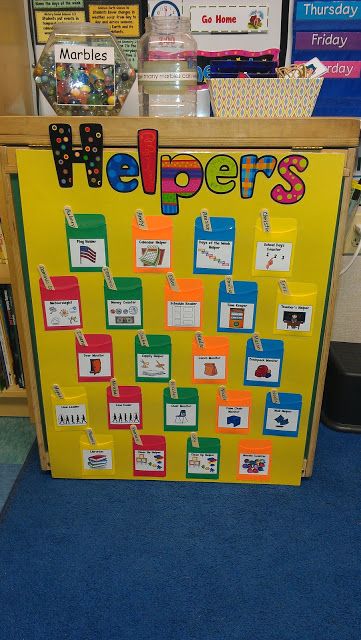 Kindergarten Schmindergarten: Open House Week & New Teacher Blog Tuesday Kindergarten Classroom Setup, Classroom Job Chart, Classroom Helpers, Classroom Pictures, Job Chart, Classroom Organisation, Job Ideas, New Teacher, Classroom Jobs