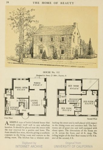 Perfect small french country, just add master bath over bottom porch. Vintage Floor Plans, Victorian House Plans, Cottage Floor Plans, Vintage House Plans, Casas The Sims 4, Sims House Plans, Casa Vintage, Sims House Design, House Of Beauty