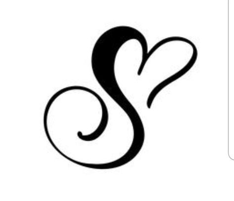 S Name Tattoo Designs, Sc Tattoo Letter, S In Cursive, S Cursive, S Tattoo Letter Design For Women, S Initial Tattoo, S Letter Tattoo, Letter S Tattoo Ideas, S Tattoo Letter Initial