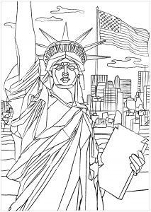 New York - Coloring Pages for Adults Realistic Mermaid, People Coloring Pages, Fish Coloring Page, Memorial Statues, Paw Patrol Coloring Pages, Bible Verse Coloring, Dog Coloring Page, Coloring Sheets For Kids, Coloring Supplies