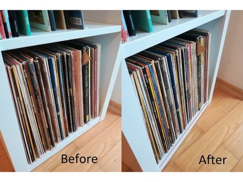 Spacer for IKEA Kallax Vinyl Storage by ggtec - Thingiverse Ikea Kallax Vinyl Record Storage, Ikea Eket Vinyl Storage, Ikea Kallax Vinyl Storage, Ikea Vinyl Storage Ideas, Ikea Kallax Vinyl, Kallax Vinyl Storage, Kallax Record Storage, Vinyl Record Storage Ikea, Ikea Vinyl Storage