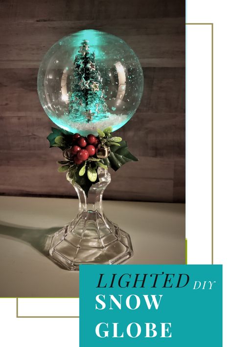 Christmas Snowglobe Diy, Lighted Snow Globes Diy, Dollar Tree Snow Globe Ideas, Snow Globes Craft, Snow Globe Display, How To Make Snow Globes, Christmas Globes Diy, Snow Globe Ideas, Diy Snow Globes