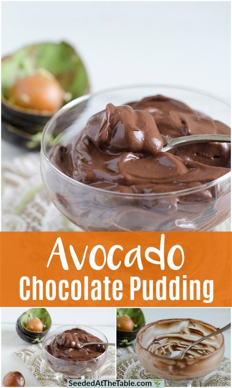 Avocado Cacao Pudding, Cooking With Avocado, Avocado Pudding Chocolate, Chocolate Avocado Pudding, Avocado Dessert, Avocado Chocolate Pudding, Avocado Pudding, Desserts Keto, Chocolate Avocado