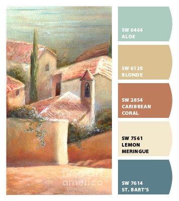 Tuscany Color Palette, Tuscan Color Palette, Home Pub Ideas, Tuscan Colors, Color Combinations Paint, Paint Color Inspiration, Paint Color Schemes, Color Schemes Colour Palettes, Tuscan House