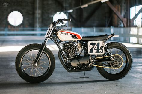 Love Language: A Yamaha SR500 flat tracker by Hombrese | Bike EXIF Street Tracker Motorcycle, Yamaha Sr500, Sr 500, Flat Track Racing, Flat Track Motorcycle, Tracker Motorcycle, Flat Tracker, Bike Exif, Yamaha R6