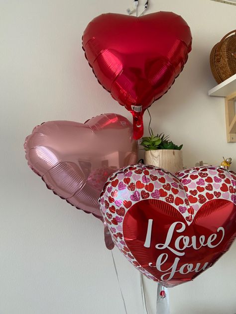 Heart Balloons Aesthetic, Balloons Aesthetic, Valentines Surprise, 2023 Vision, Heart Balloons, Valentines For Kids, Red Heart, Vision Board, Valentines Day