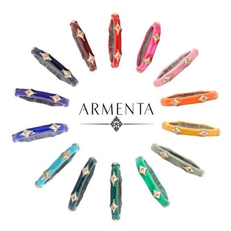 Armenta Jewelry, Enamel Rings, Creative Jewelry Photography, Colorful Gemstones, Jewelry Photography Styling, Estilo Indie, Pop Color, Power Of Love, Ring Stack