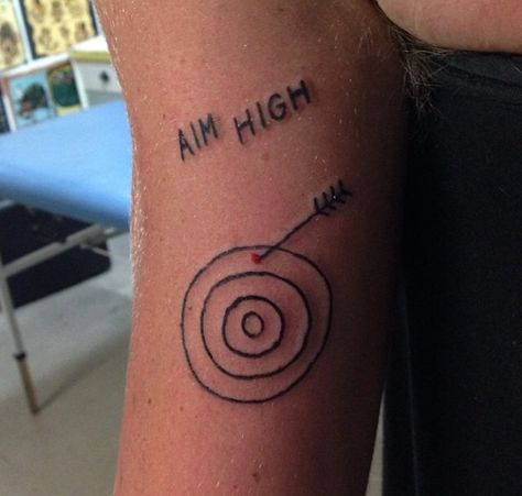 Aim high Aim Tattoo, High Tattoo, Up Tattoo, Aim High, Up Tattoos, Body Mods, Fish Tattoos, Jesus Fish Tattoo, Tattoos