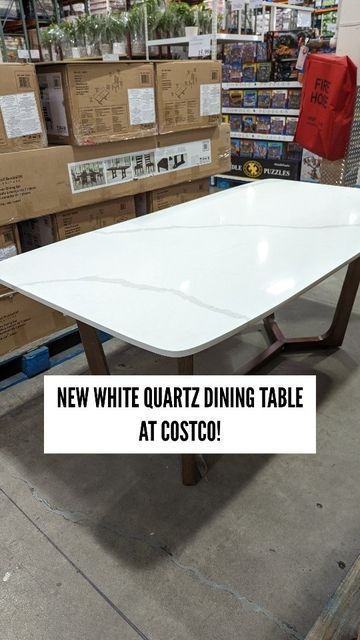 Quartz Table Dining Rooms, Quartz Top Dining Table, Dining Room Table With Quartz Top, White Quartz Dining Table, Quartz Dining Table Top, Quartz Dining Table, Quartz Table Kitchen & Dining Tables, Quartz Table, Modern Console Tables