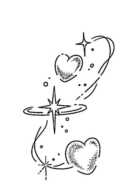 Pretty Heart Drawing, Heart Doodle Aesthetic, Heart Tattoo On Arm, Chest Tattoo Stencils, Tattoo Sonne, Soft Tattoo, Line Tattoo Ideas, Single Line Tattoo, Sharpie Tattoos