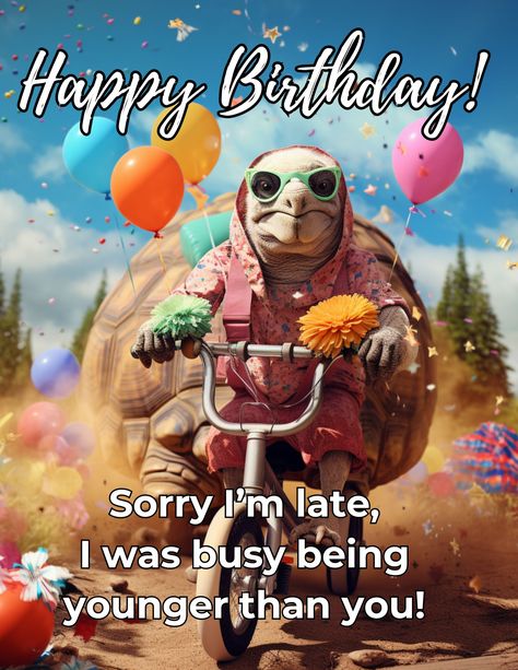 A delightful assortment of funny belated birthday wishes that blend humor with heartfelt sentiments, perfect for making up for a missed birthday with a smile. (Free Printable) Happy Belated Birthday Funny Hilarious, Funny Belated Birthday Wishes Hilarious, Happy Late Birthday Funny, Happy Birthday Wishes For Him Funny Guys, Happy Birthday Humor For Him, Late Birthday Wishes Funny, Happy Birthday Guy Humor, Happy Birthday Funny For Him, Funny Bday Wishes