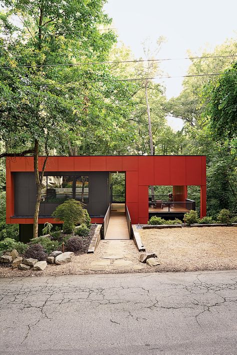 Articles about affordable modern home atlanta. Dwell is a platform for anyone to write about design and architecture. Moriyama House, Red Houses, Fun House, Shipping Container House, Container House Design, Container Homes, Red House, Shipping Container Homes, Affordable Housing