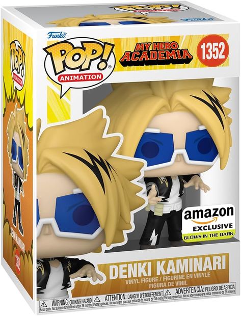 Vinyl figure is approximately 4.8-inches tall League Of Villains, Thor Avengers, My Hero Academia Merchandise, Dark Pop, Anime Items, Denki Kaminari, Funko Figures, School Learning, Lego Super Mario