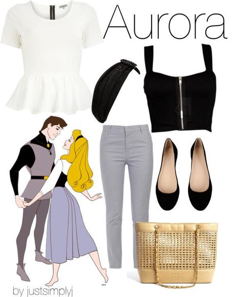 25 Cute Cartoons Inspired Outfits Aurora Inspired Outfits, Disney Character Outfits, Disney Bound Outfits Casual, Princess Inspired Outfits, Disneybound Outfits, Disney Princess Outfits, Edna Mode, Cute Disney Outfits, Disney Themed Outfits