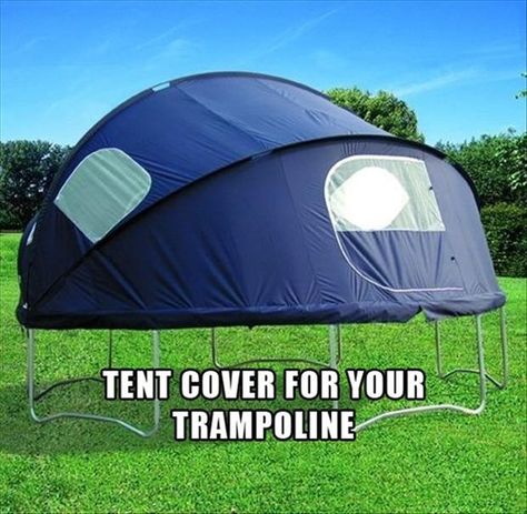 Trampoline Tent, Backyard Camping, Trampolines, Camping Fun, Cool Ideas, Backyard Fun, Backstreet Boys, Cool Inventions, Cool Stuff