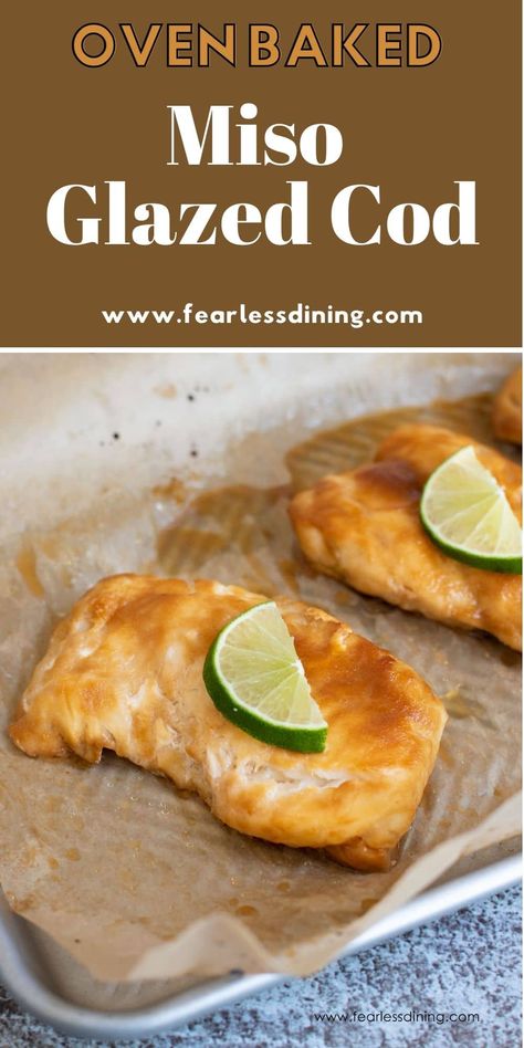 Miso Glazed Cod Recipe, Miso Cod Recipe, Miso Glazed Cod, Miso Cod, Low Fodmap Recipes Dinner, Miso Recipe, Cod Recipe, Easy Family Dinner, Miso Glaze