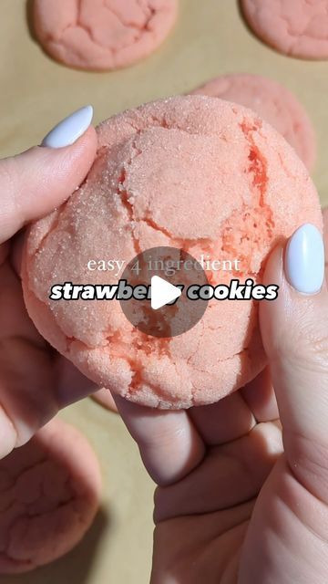 Madeline Tague on Instagram: "Comment RECIPE to get these recipe for these Strawberry Cake Mix Cookies sent to your DMs 🍓 This is absolutely the easiest Valentine’s Day treat to make this year! 💗💗 it’s a great one for having kids help in the kitchen because it’s that simple. #valentinesday #easyrecipe #cookies" Strawberry Box Cake Cookies, Strawberry Cookies With Cake Mix Boxes, Strawberry Chocolate Chip Cookies From Cake Mix Recipes, Strawberry Cookies From Cake Mix Recipes, Strawberry Cake Mix Cookie Recipes, Valentine’s Day Cake Mix Cookies, Strawberry Cake Mix Cookies, Kids Help, Strawberry Cake Mix