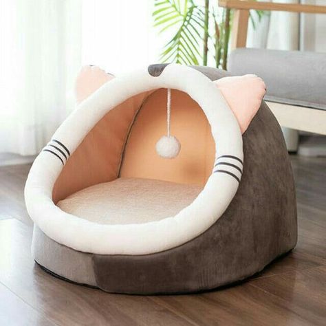 Kitty House, Winter Products, House Cute, Cat Bedroom, Dog Cuddles, Pet Beds Cat, Luxury Cat, Pet Cushions, Cat Cave