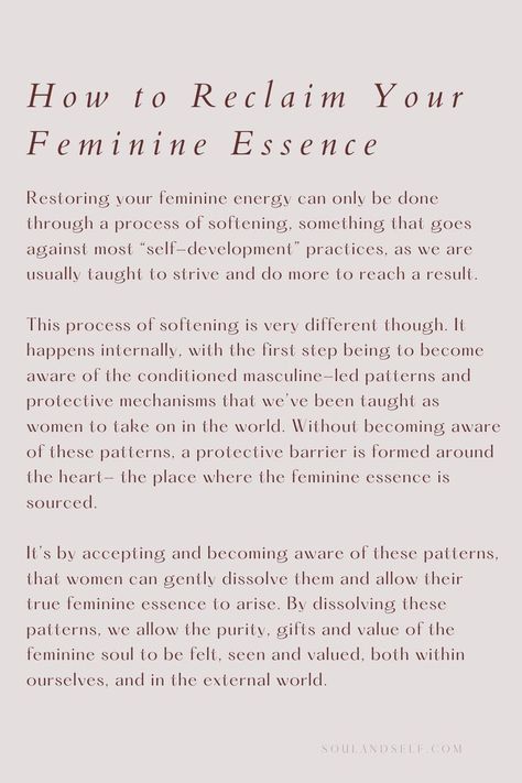 Feminine Romantic Aesthetic, Step Into Feminine Energy, Finding Your Feminine Energy, Unblock Feminine Energy, Divine Feminine Tips, Divine Feminine Movies, Being In Your Feminine Energy, Hermit Mode Quotes, Femininity Quotes Being A Lady