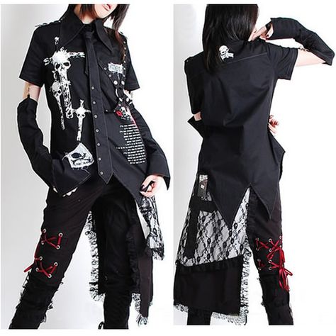 punk outfit. love the tie. Visual Kei Outfits, Gothic Characters, Visual Kei Fashion, Rocker Outfit, Event Fashion, Kei Fashion, Goth Clothing, Punk Outfits, Emo Fashion