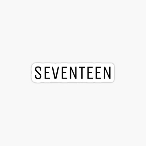 Seventeen Carat Logo, Going Seventeen Logo, Seventeen Stamp Sticker, Seventeen Stickers Black And White, Going Seventeen Logo Sticker, Seventeen Logo, Logo Stickers, Logo Sticker, Trending Topics