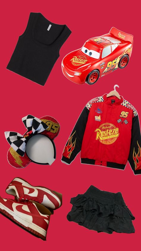 Disney outfit🤍❤️ Lightning Mcqueen Outfit, Mcqueen Outfit, I Am Speed, Cute Disney Outfits, Rascal Flatts, Disney Outfit, Birthday Planning, Lightning Mcqueen, Disney Outfits