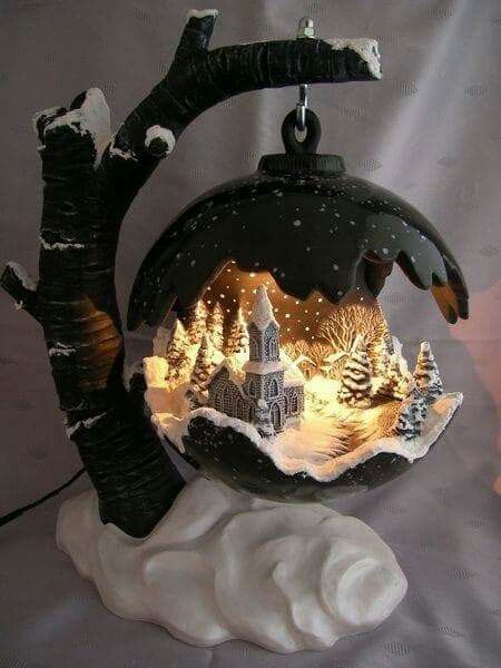 Winter scene. Jul Diy, Hantverk Diy, Seni Dan Kraf, Navidad Diy, Noel Christmas, Fairy Houses, Christmas Deco, Xmas Crafts, All Things Christmas