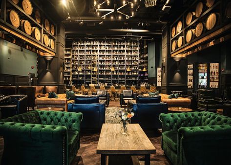 Nine of the South's Best Whiskey Bars – Garden & Gun Best Whiskey, Ceiling Shelves, Dark Vibes, Bourbon Bar, Whisky Bar, Whiskey Tasting, Best Bourbons, Lobby Bar, Miller Homes